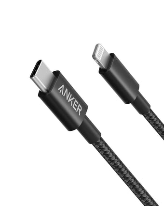 Anker New Nylon Usb C - Lightning 6ft Negro