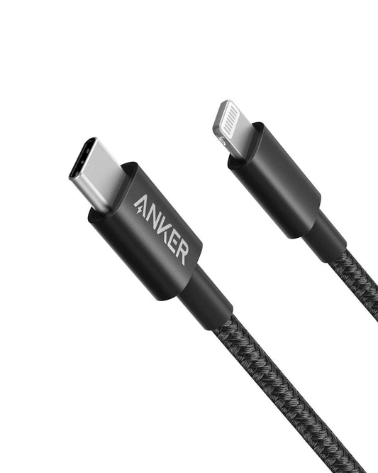 Anker New Nylon Usb C - Lightning 6ft Negro