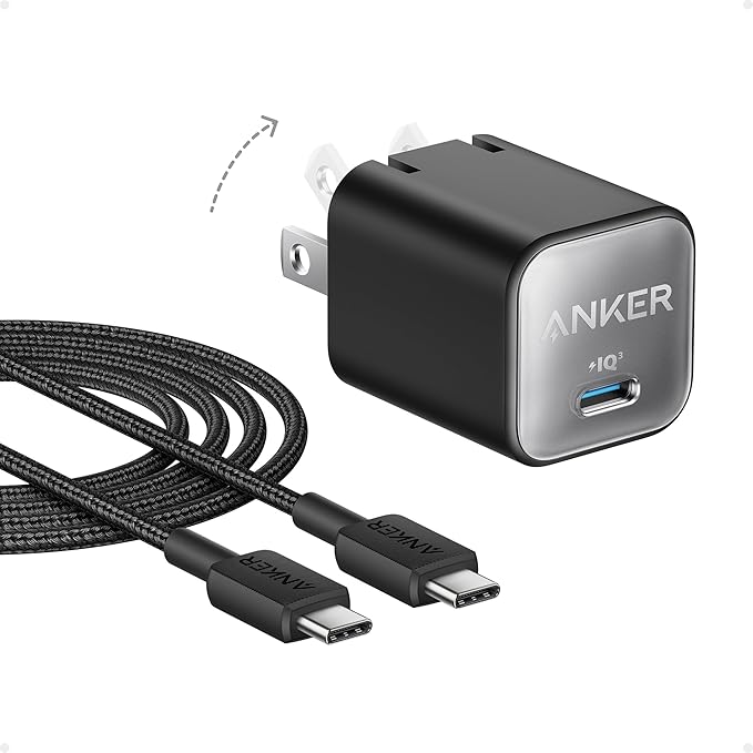 Anker 30W Nano Portátil PIQ3.0 Con Cable 6FT